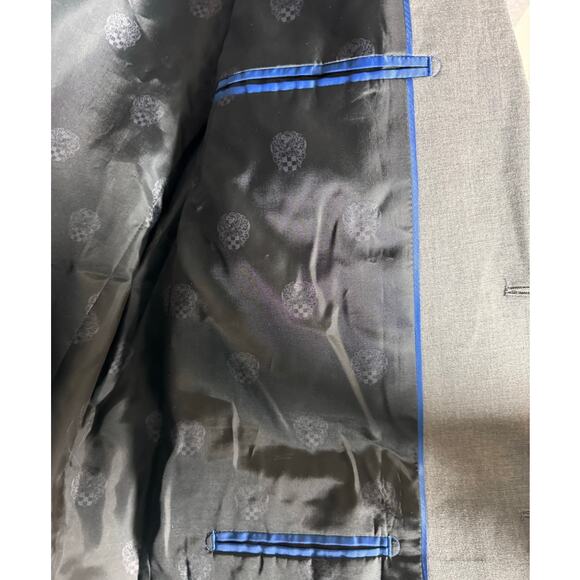 VINCE CAMUTO Stretch Blazer NWT $295 Gray Slim Fit Poly Blend Size 42L - Picture 5 of 9